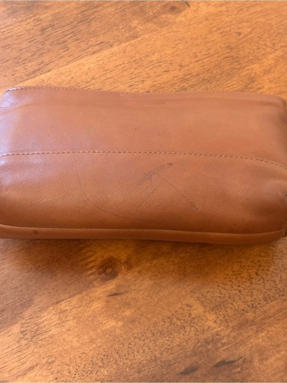 Coach British Tan Vintage 1990s cosmetic bag